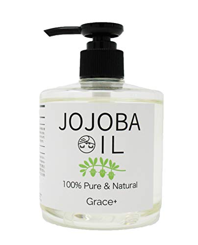 Grace+ 無添加 ホホバオイル 300ml 美容マッサージオイル (フェイス・ボディ用) jojobaoil