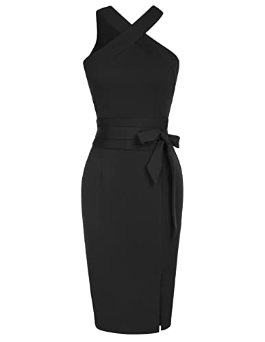 GRACE KARIN Damen V-Ausschnitt Bodycon Mini Dinner Dance Ärmellos Oversize...