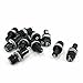 Xuanthang Tool Part for 10Pcs 5mm X 20mm Panel Mounted Black Plastic Fuse Holder
