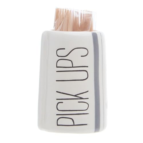 Mud Pie Ceramic Toothpick Holder (Pick Ups)