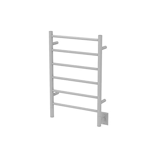 Amba Jeeves JSW Model J-Straight 6-Bar Hardwired Towel Warmer in White