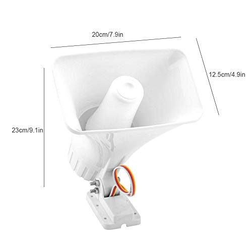 Electronic Alarm Siren Horn 150Db Indoor/Outdoor Security Siren Dc 12V For Home Security System - White #TOP7