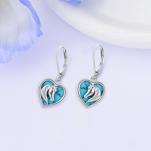 Horse Earrings 925 Sterling Silver Horse Dangle Earrings Jewelry Gifts for Women3