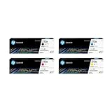 HP 210A Toner Cartridge 4-Pack (Black, Cyan, Magenta, Yellow) | Compatible Color LaserJet Pro 4201 & MFP 4301 Series Printers | W2100AQ1 Combo Pack