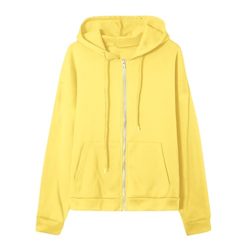 Felpe da donna a maniche lunghe con zip con cappuccio