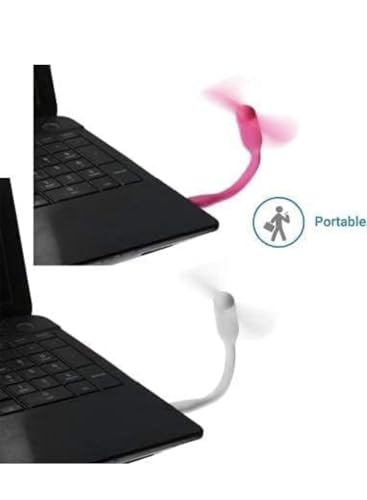 Image of AX-23 Mini Type-C Fa n & Portable Mini USB Dragon Fan with 2 Leaf Portable Cooling Fan Flexible Cooler Connect with Laptop, Smartphone, Powerbank, USB Adapter /Hub & Mobile with OTG-Multicolour