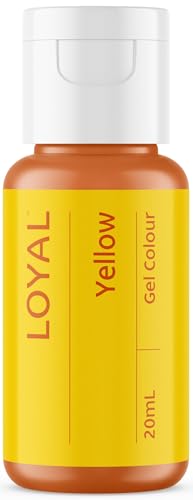 Image of Loyal Gel Food Coloring | Vibrant Color for Buttercream, Fondant, Royal Icing, Gum Paste, Marzipan and Cake Batter | Gel-Based Concentrated Food Dye - 20ml Yellow