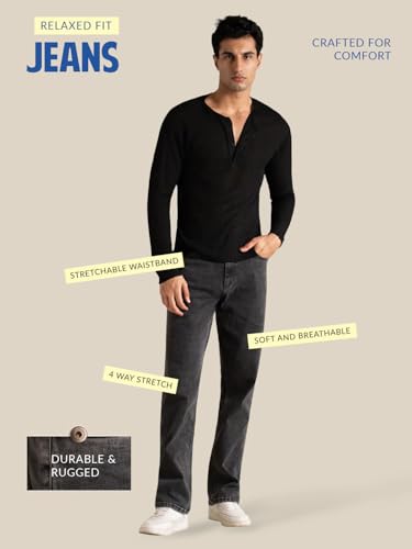 Image of The Pant Project Luxury Relax Fit Stretchable Jeans for Men | Mens Stylish Denim Cotton Jeans
