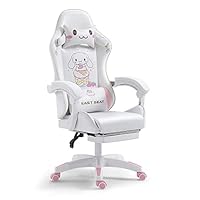 Amazon.co.jp: ゲーミングチェア ハイバック 155 調節可能 かわいい