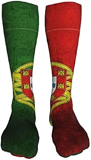 702 Unisex Trainer Socks Flag Of Portugal Running Socks Funky Athletic Socks Classic Socks For Women Baseball 50Cm