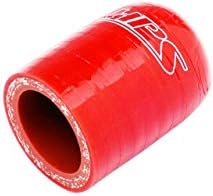 HPS Performance 1/2" (13mm) Red High Temperature 3-ply Reinforced Silicone Coolant Cap Bypass Heater, 1-1/2" Length, 350F Max. Temp, 4mm Wall Thickness (RSCC-050-RED)