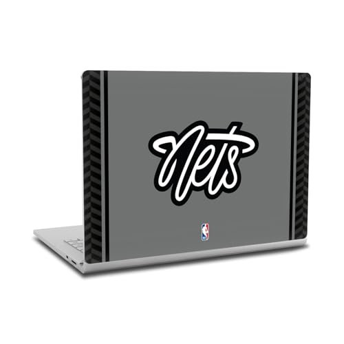 Skin Brooklyn Nets pour Microsoft Surface Book 2 autocollant vinyle gris NBA