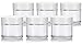 2 oz / 60 ml Clear Glass Straight Sided Jar with White Smooth Lined Lids (6 pack) + Spatulas