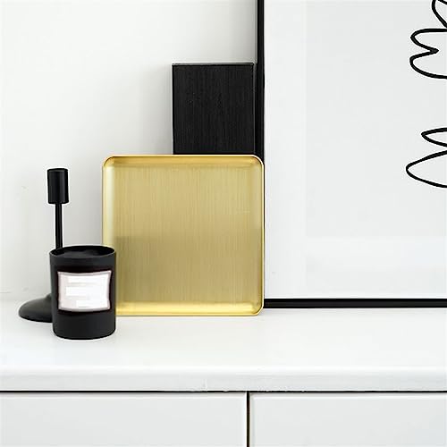 Bandeja de metal para organizar joyas y cosméticos en encimeras ordenadas 4