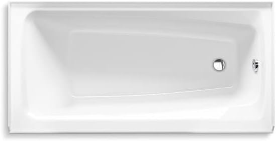 Miniatura 4 de Kohler K-26070-RA Irvine - Bañera de alcoba (60" x 30"), color blanco