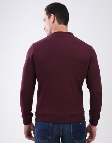 Image of Monte Carlo Mens Regular Fit Full Sleeve Solid T Neck Winter Tshirt (Pack of 1)
