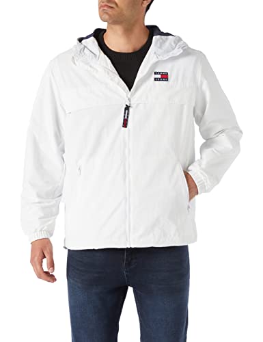Tommy Jeans Herren Jacke TJM CHICAGO WINDBREAKER weiss (10) M