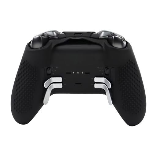 Image of Pixelated Skull Controller Skin Compatible with Xbox Elite Series 2 Core Wireless Controller, RALAN Protector Case, Customised Thumb Grips Cap