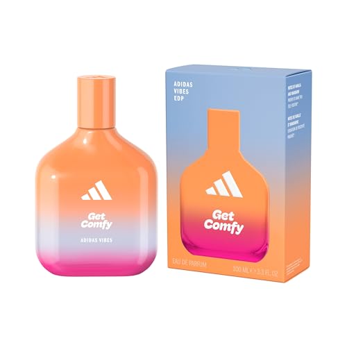 adidas Eau de Parfum unisexe Vibes Get Comfy, parfum longue tenue - Vanille et Mandarine - 100 ml