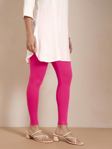 Image of TWIN BIRDS Women Viscose Ankle Leggings | Stretchable Kurti Wear Bottom