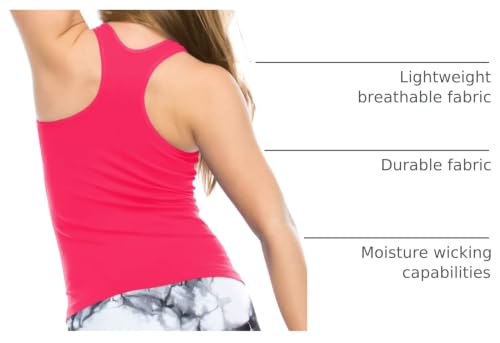 Image of Kurve Premium Girls Seamless Supersoft Wide Strap Comfortable Racerback Tank (Made with Love in The USA)