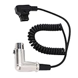 Cemaystic DタップXLRケーブル 4ピン – 屋外撮影やスタジオ対応の電源コイルドケーブル、BlackMagic URSA Mini Proなどに適した安定接続