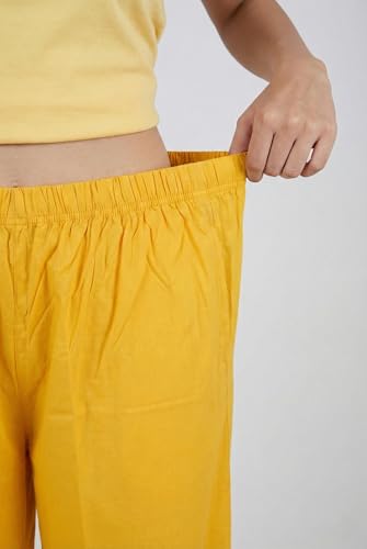 Image of Plaazo Women's Cotton Palazzo | Wide Leg Palazzo for Women | Soft Breathable High Waist Bottom Wear | Comfortable Casual, Office, Travel for Women