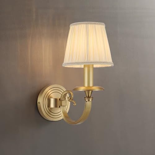 Applique murale en laiton et cuivre pour une ambiance de chevet cosy
