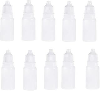 15ml Plastic Refillable Squeezable Dropper Bottles, Clear Soft Empty Eye Liquid Drops Essential Oil Containers with Screw Childproof Cap (30 Pack)