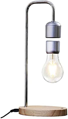 Magnetic Levitating Floating Wireless LED Light Bulb Desk Lamp/Retro Light Maglev Night Light, Home Office Decor Desk Tech Toys