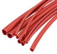 ART IFACT 9 Meters Red Heat Shrink Sleeves: 1 Meter Each 1mm, 1.5mm, 2mm, 3mm, 4mm, 5mm, 6mm, 8mm and 10mm Polyolefin 2:1 Sleeve for Wrap - (9 Meters, Red)