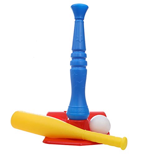 High Bounce Sports Kids Baseball Tee - T-Ball Set for Toddlers Training - Kids Baseball Set Pitch Combo - 1 Bat and 2 Balls, Baseball Toy Improves Batting Skills for Boys & Girls