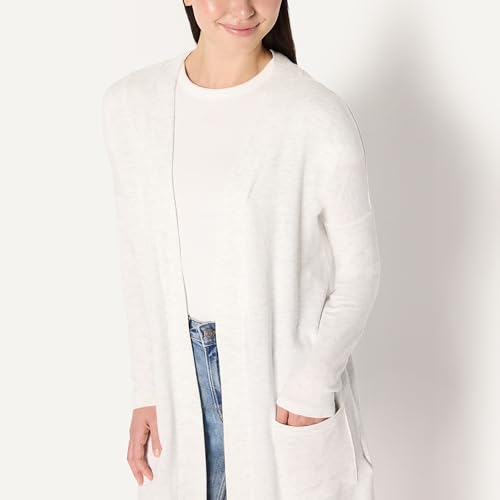 Image of Amazon Essentials Women's Relaxed-Fit Ultra-Lightweight Open-Front Cardigan
