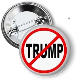 100 Pcs Mini 1.25" Political Anti Trump No Trump Pinback Button Pin Brooch for Jackets, Backpacks, Hats