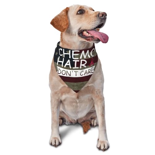 Chemo Hair Don't Care Multiple Myeloma Dog Scarf Pet Bandana Cat Pet Bibs