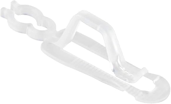 Rocky Mountain Goods Universal Outdoor Christmas Light Clips Pack of 100 - Gutter and Shingle Clip Hooks for Holiday Lights - Hangers for C7, C9, Mini Lights, and Icicle Lights - No Tools Needed