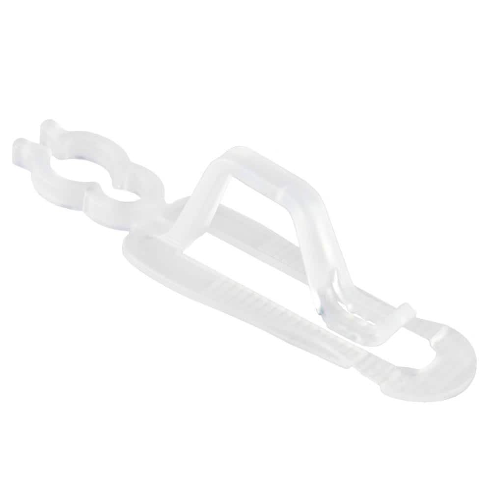 Rocky Mountain Goods Universal Outdoor Christmas Light Clips - Gutter and Shingle Clip Hooks for Holiday Lights - Hangers for C7, C9, Mini Lights, and Icicle Lights - No Tools Needed - Pack of 100