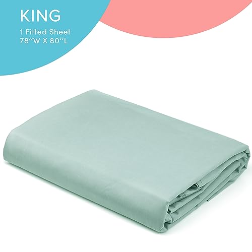 Comfort Spaces Coolmax Moisture Wicking Fitted Sheet ONLY Super Soft, Fade Resistant - Image 2