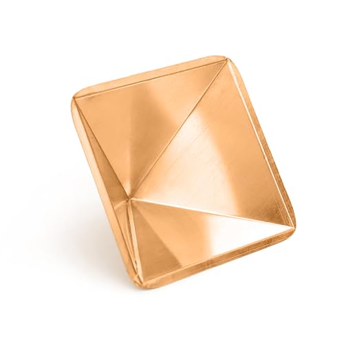 Image of Pure Copper Curve Pyramid | Hollow Pyramid | 4 inch Approx | Pack of 1 | Boost Positive Energy for Vastu | Energy for Vibrations at Home, Office | Positive Energy Remedies |