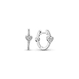 Alluring Hearts Pandora Damen-Creole 925 Sterlingsilber zirkonia 297290CZ, Silber