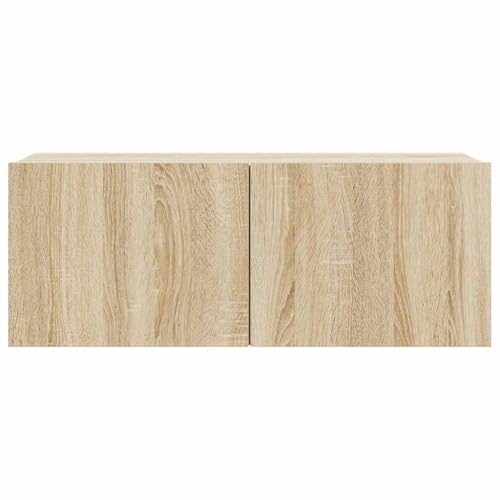 Meubles TV chêne avec 7 modules de rangement mural - 6