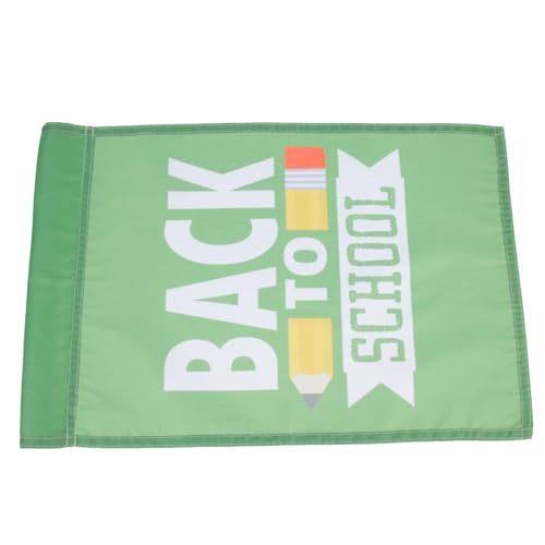 Toyvian - Toyvian 1 Satz Rückkehr Zur Schule Gartenflagge Dekorative Fahne Für Schulpartys Und Gartenverschönerung Design Für Außenbereiche Und Schulhöfe 2 Stück
