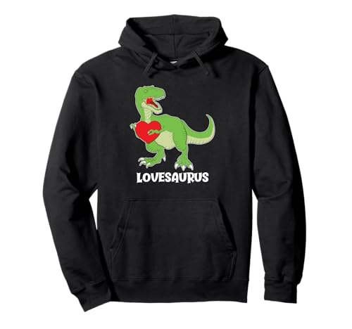 Dinosaure romantique drôle Lovesaurus Saint-Valentin Sweat à Capuche