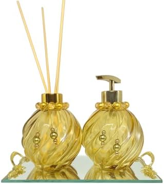 Kit Aromatizador de Ambiente Âmbar com Bandeja