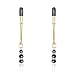 leeqot Metal Adjustable Clamps Black Diamond Decorations Non Piercings Women Body Jewelry (Diamond)