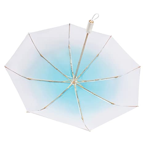Parapluie pliant automatique CMBSSTFC bicolore pour hommes et femmes