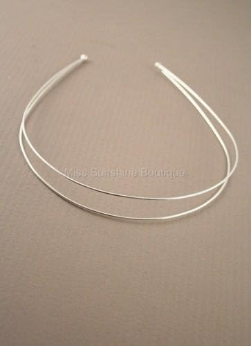 Alice Bands Silver Fine Double Row IN8467