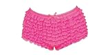 Ruffled Panty Bloomers (cheeky boyshorts) (One Size, Neon Pink)