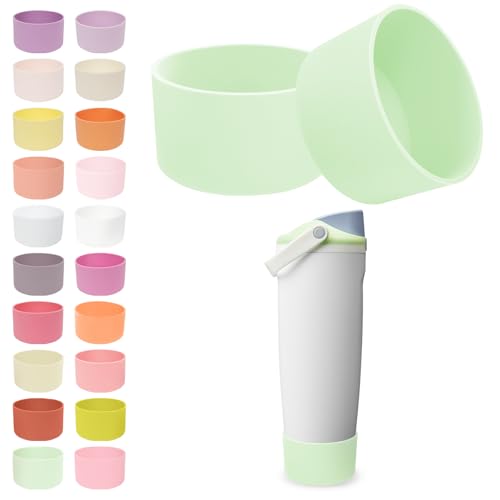 Kaitiaki 2PCS Silicone Boots for Owala 30oz & 40oz FreeSip Sway Bottles & Tumblers – Non-Slip, Scratch-Resistant, Stability Enhancer for Owala Accessories (Ice Breeze)