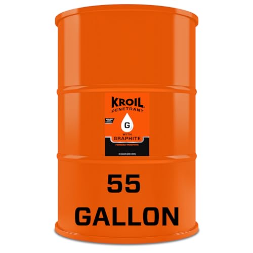 Image of Kroil Penetrant with Graphite (Liquid-55 Gallon Drum-Single) | High Temperature Penetrating Lubricant for Small Gaps, Corroded Metal, Seized Parts (PH551)